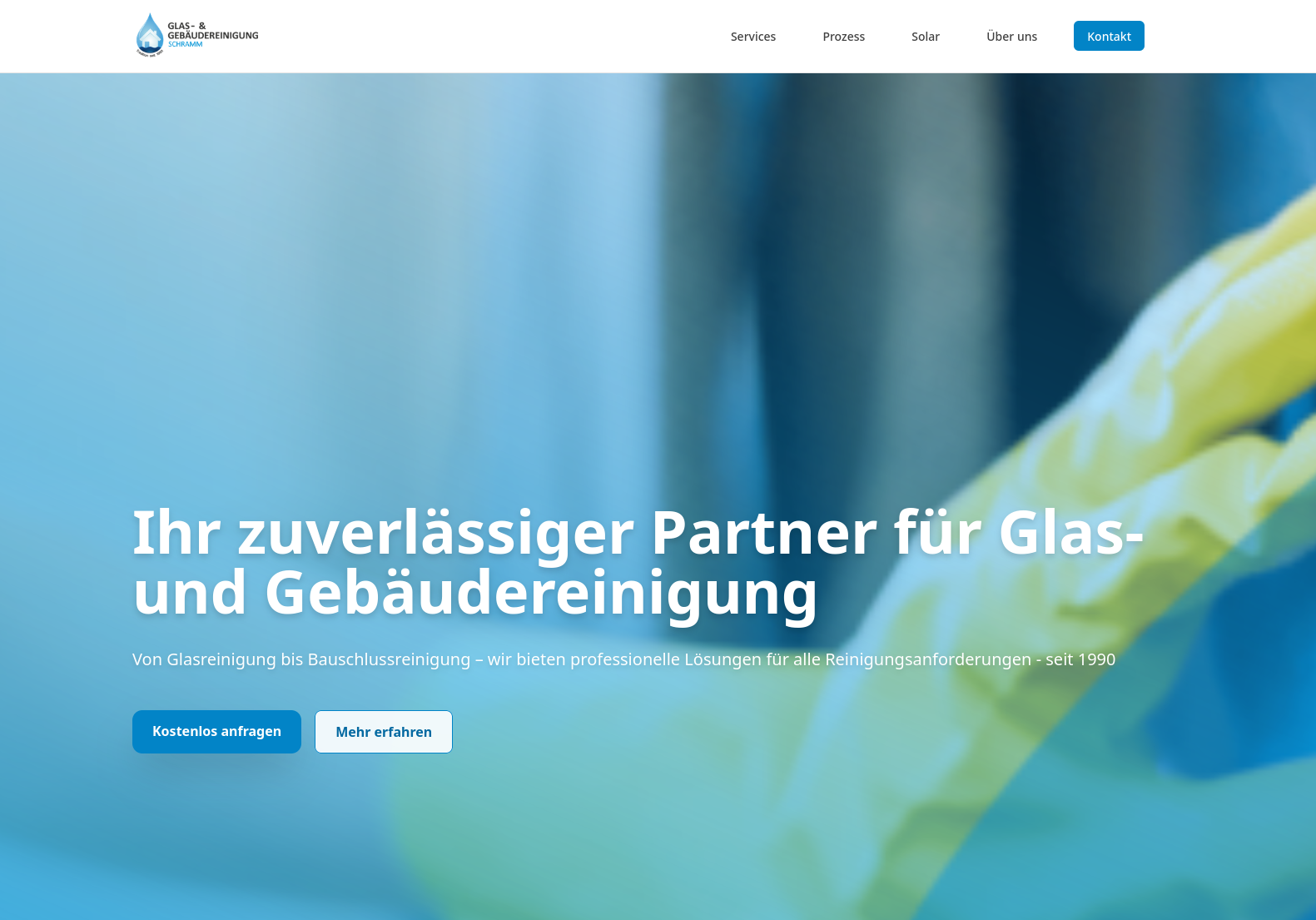 Schramm-Reinigung Website Redesign